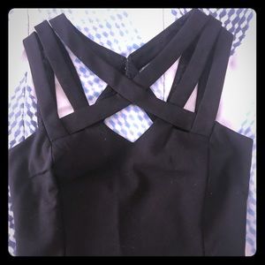 Body-con black dress